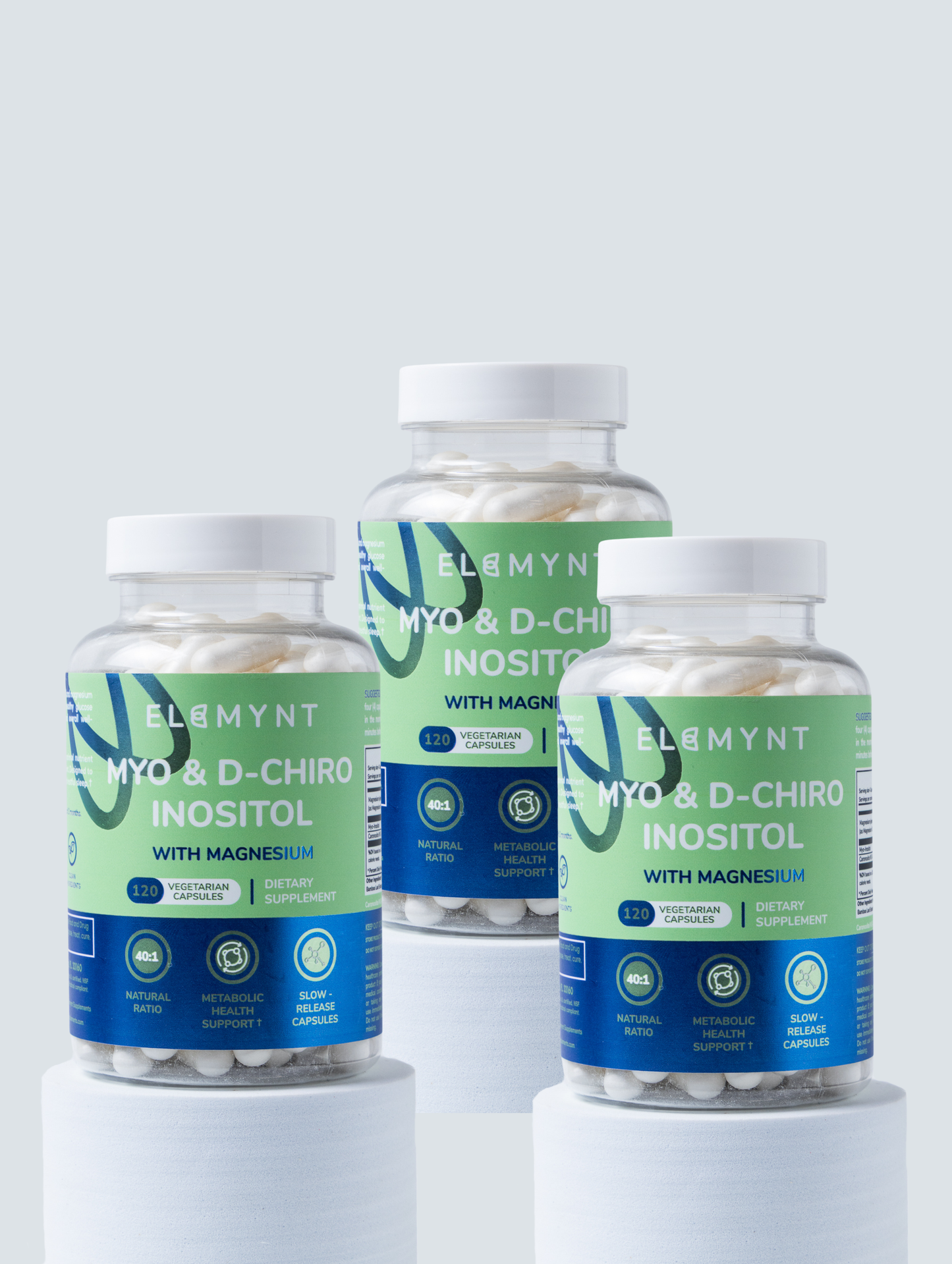 Myo + D-Chiro Inositol with Magnesium 3x Bundle